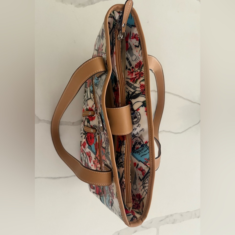 Giani Bernini Postcard Medium Tote Multi Color - NWOT - Picture 4 of 6